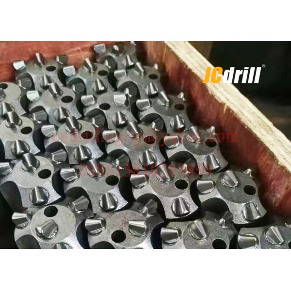 Tungsten Carbide Tapered Button Drill Bit For Rock / Mining 7/11/12 Degree