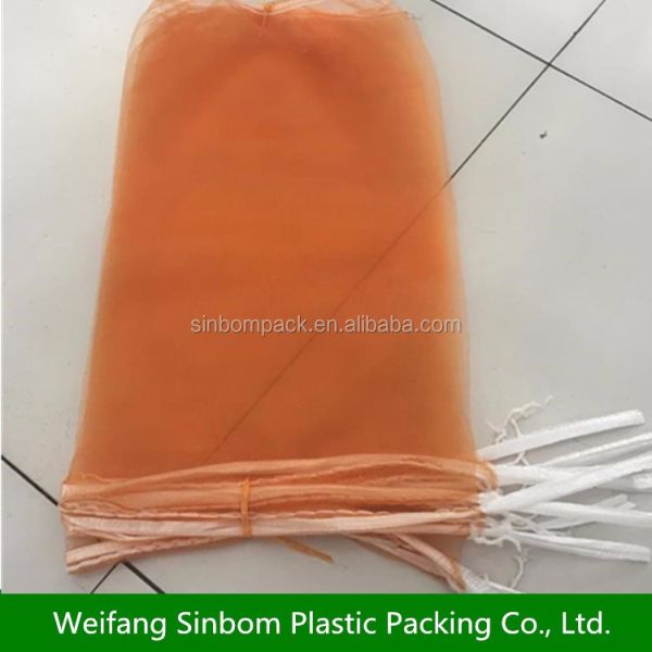 50kg Load Capacity Green HDPE Mesh Bag for Vegetables and Fruits Durable Material