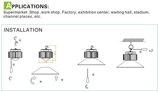 120W LED high bay light