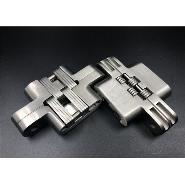 Fire Rating Solid Mortise Mount Invisible Hinge 30mm Thickness With 4 Holes