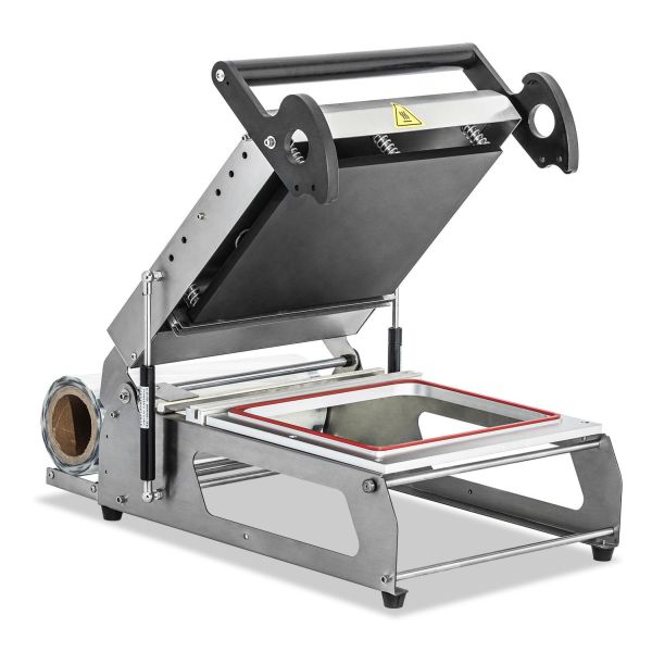 Customizable Manual Edge Cutting Sealer Machine FR430A with Adjustable Temperature Control and Ergonomic Handle for Food Trays