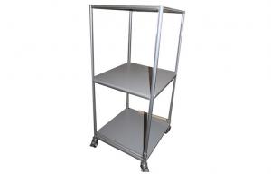 Quality Industrial 2 Tier Caster Steel Pipe Rack By Aluminum Pipe And Pipe Joints for sale