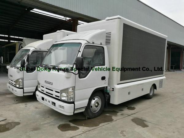 Buy ISUZU LED Display Mobile Advertising Trucks , Full Color LED Screen Truck at wholesale prices