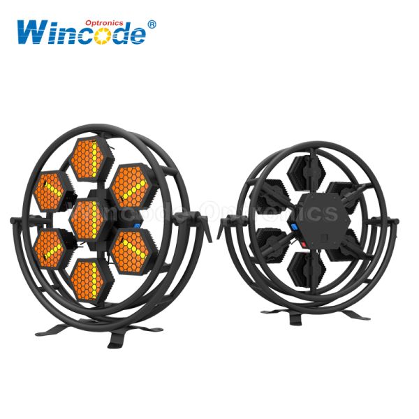 Halogan Retro Flash Strobe 2900K LED Effect Light 7 Eyes Wheel Type