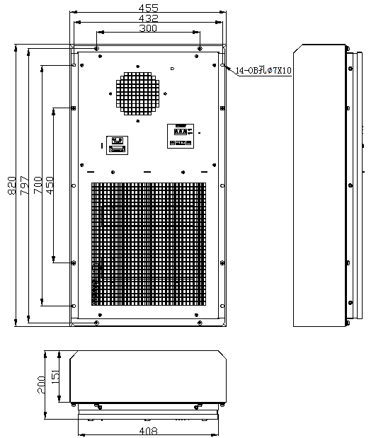 DC Type Enclosure Heat Exchanger