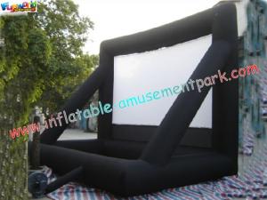 China Commercial Portable 0.55mm PVC Tarpaulin Inflatable Projection Screen For Outdoor on sale