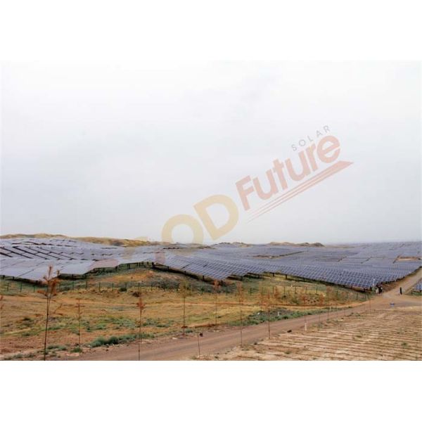 Smart 1500V Single Axis Solar Tracking System 17m/S Protection Of Wind Speed