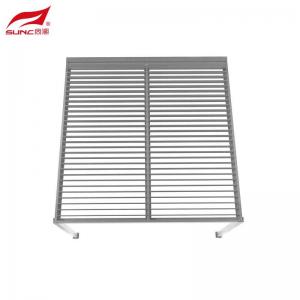 Quality 4x4m 4x3m 3x3m Wall-mounted Aluminium Manual Louvered Pergola Gery Outdoor Garden Building for sale