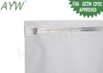 White Single Zip Lock Child Proof Pouch For Herb Incense Bleed / Weed