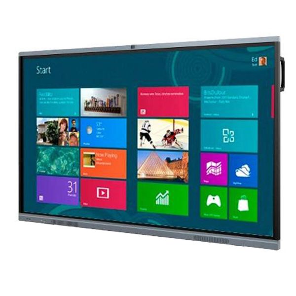 75 Inch 4K Interactive Touch Screen Whiteboard with 20-Point Touch for Indoor Use