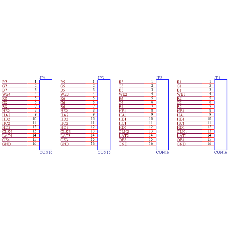 Sysolution receiving card D60-16, 16HUB75 ports support P1.538, P1.5,P1.667 modules