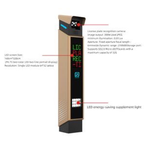 Smart Car Park Ticketing System 5MP LPR Parking Ticket Management System