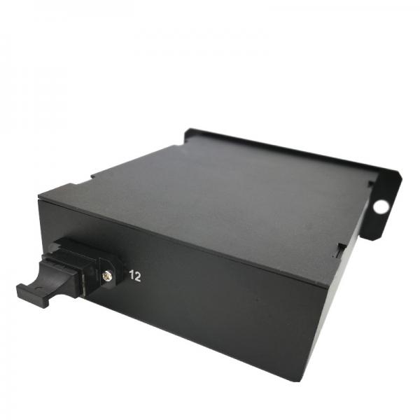 Metal Fiber Optical Box With Adapter / ODF MPO-LC Fiber Optical 12 Core Cassettes LGX Box