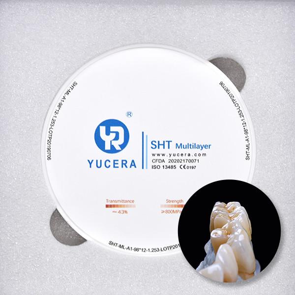 Buy 1200HV Multilayer Dental Zirconia Blank For Roland Laboratory Equipments at wholesale prices