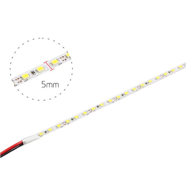 SMD 2835 Flexible LED Strip 120led/m 600Leds White Warm White Blue Green Red 12V Non-Waterproof ,5mm pcb