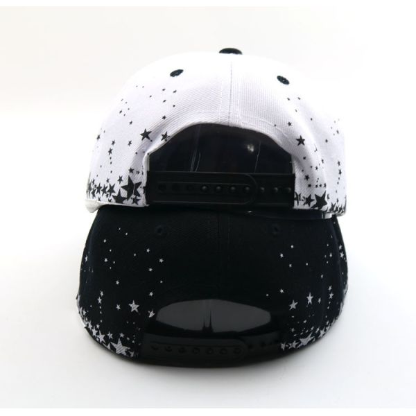 100% polyster Custom Snapback Embroidery customize snapback hats wholesale size57-59cm wihte black blue