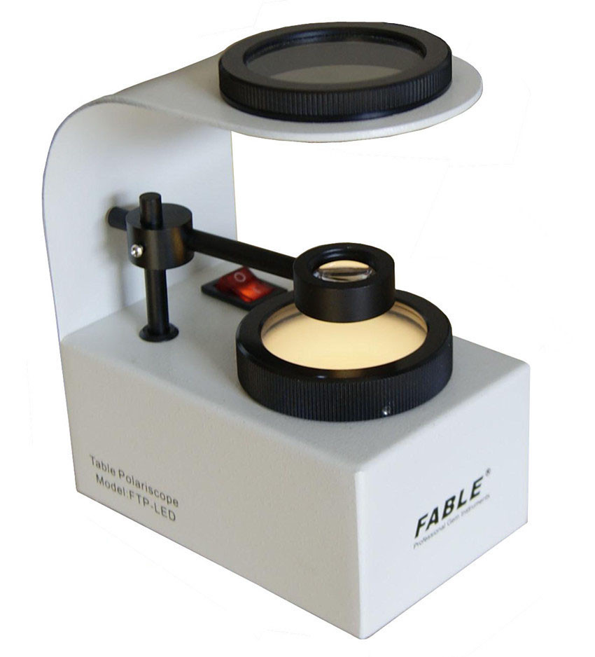 Yellow light of Gemological Polariscope with a Conoscope and Power of 110V to