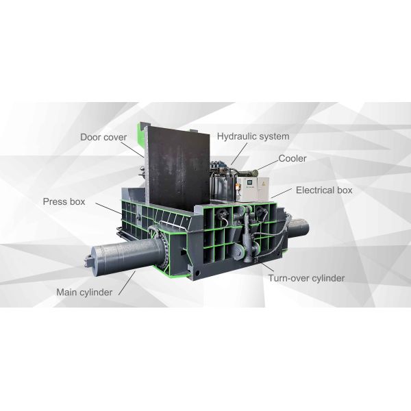 Automatic OEM 250T Hydraulic Scrap Baling Press