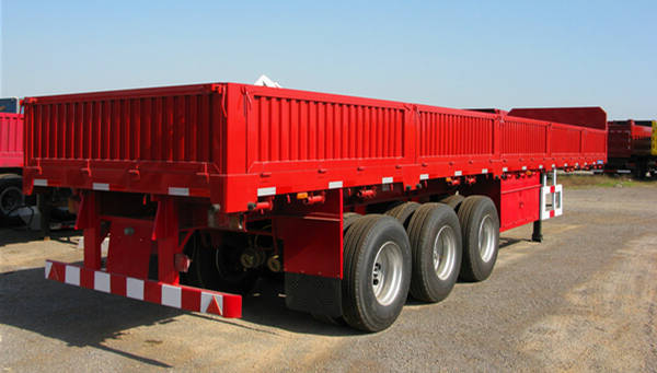 3 Axle High Side Container Cargo 40T Sideboard Trailer