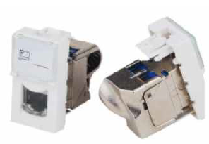 Cat.5e and Cat.6 RJ45 Keystone Jack Modules with Tool-less Type for Structured Cabling