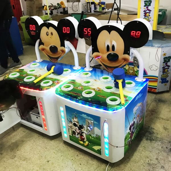 80W Indoor Amusement Arcade Machine Hit Mouse Rats Game Machines