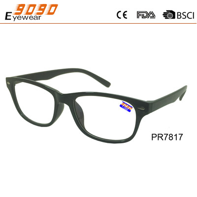 Classic culling rectangle reading glasses , plastic hinge, suitable for ,men and