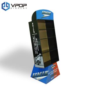 Durable Corrugated Floor Displays Offset Printing For Heavy Products Showcase