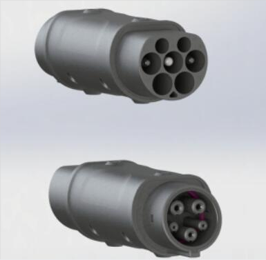 32A Type 1 To Type 2 Charging Adapter