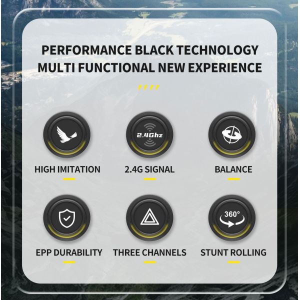 Features RTF 3ch Epp Foam Rc Simulation Wingspan Bald Eagle 2.4g Rc Glider Airplane Toys with 14 Years up Age Range