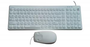 China IP68 NEMA 4x silicone medical keyboard mouse combo set with antibacterial technology on sale