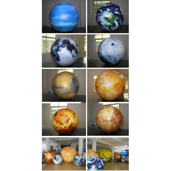 Giant Advertising Inflatable Moon Model With Led Light / Large Inflatable Moon Balloon For Decoration