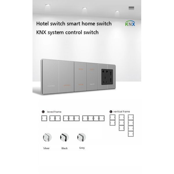 Smart Laffey Home KNX Light Switch 86mm for Controlling lamp
