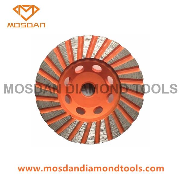 Buy 4'' Turbo Cup Diamond Grinding Wheel for Marble Granite Concrete at wholesale prices