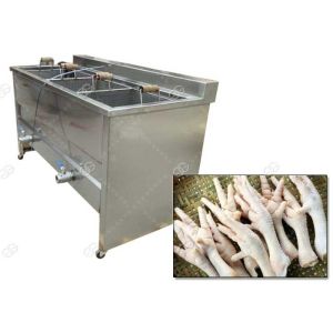 China Automatic Chicken Feet Processing Machine / Meat Vegetable Blanching Machine on sale