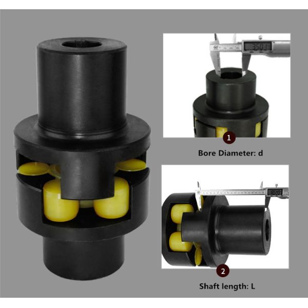 ML Plum Blossom Shape Shaft Flexible Jaw Coupling ETL Listed