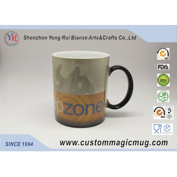 Temperature Sensitive Eco Friendly Mugs , 11oz Magic Color Change Mug
