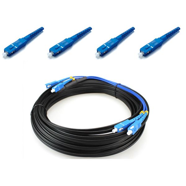SC / UPC To SC / UPC FTTH Single Mode Duplex Fiber Optic Patch Cord