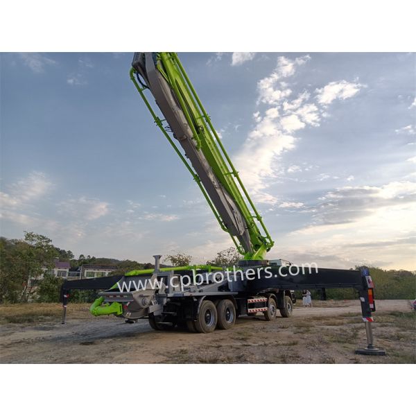 2013 Zml 56m Used Concrete Boom Pump Construction Machine with Semi-Dry Shotcrete Type