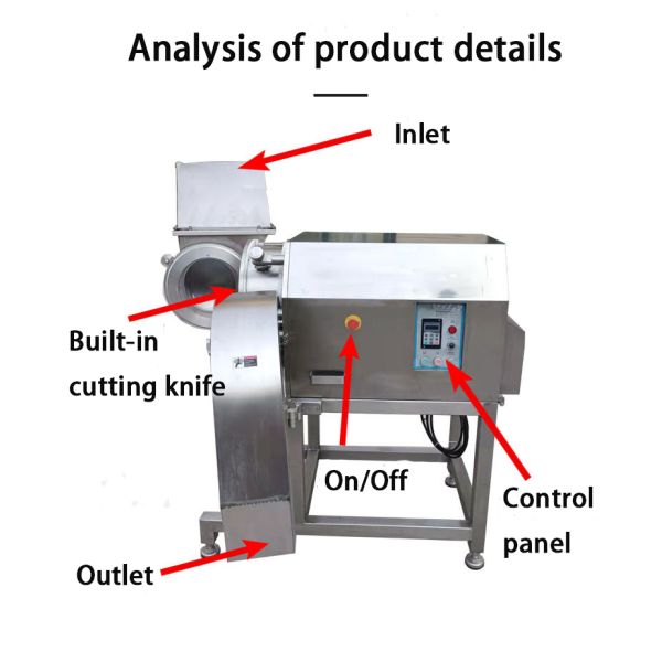 3000kg/H Meat Processing Machines Chicken Breast Electric Meat Slicer Cutting Machine