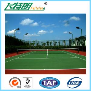 China Indoor Sport Court Flooring / Shock Absorbing Elastic Flooring Fastest Tennis Court Surface on sale