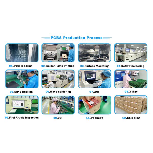Lead Free Multilayer PCB Circuit Board Custom Blue Solder Mask Fr4 Base Material