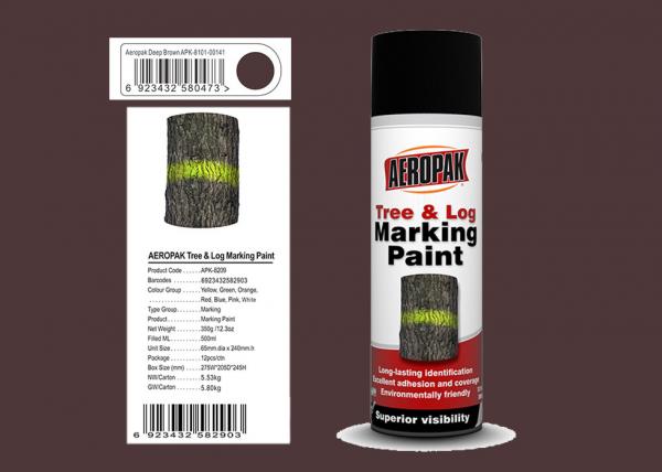 Buy Deep Brown Marking Spray Paint  ROHS Certificate For Railroad Ties at wholesale prices