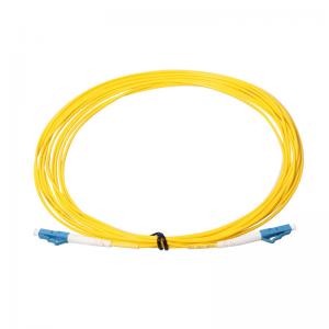 Quality Yellow Multimode Fiber Patch Cable , Patch Cord 3 Meter UPC PC APC SC LC ST FC for sale