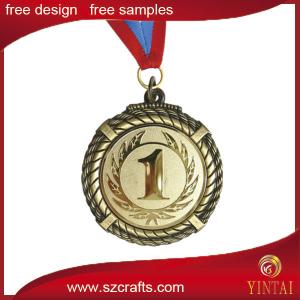 China cheap custom olympic medals with ribbon /custom medal maker on sale