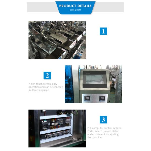 Multi-function 4 head linear weigher high accuracy full automatic good quality vertical sugar packing machine TCLB-420FZ