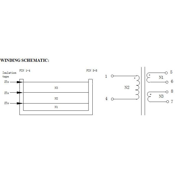 Small High Frequency Power Transformer , Vacuum Varnish EP Power Isolation Transformer