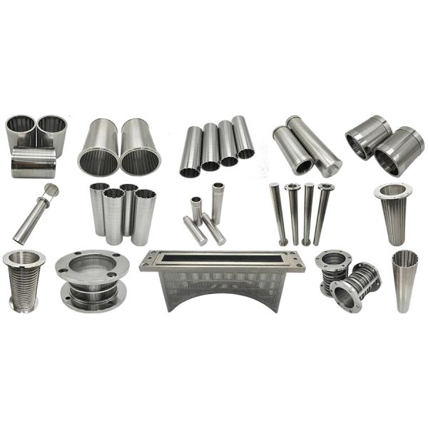 Square Wedge Wire Screen Circular Stainless Steel Screw Press Customized