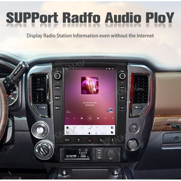 12.1Inch Touch Screen Head Unit For 2016--2019 Nissan Titan GPS Navigation Multimedia Player Android Wireless Carplay