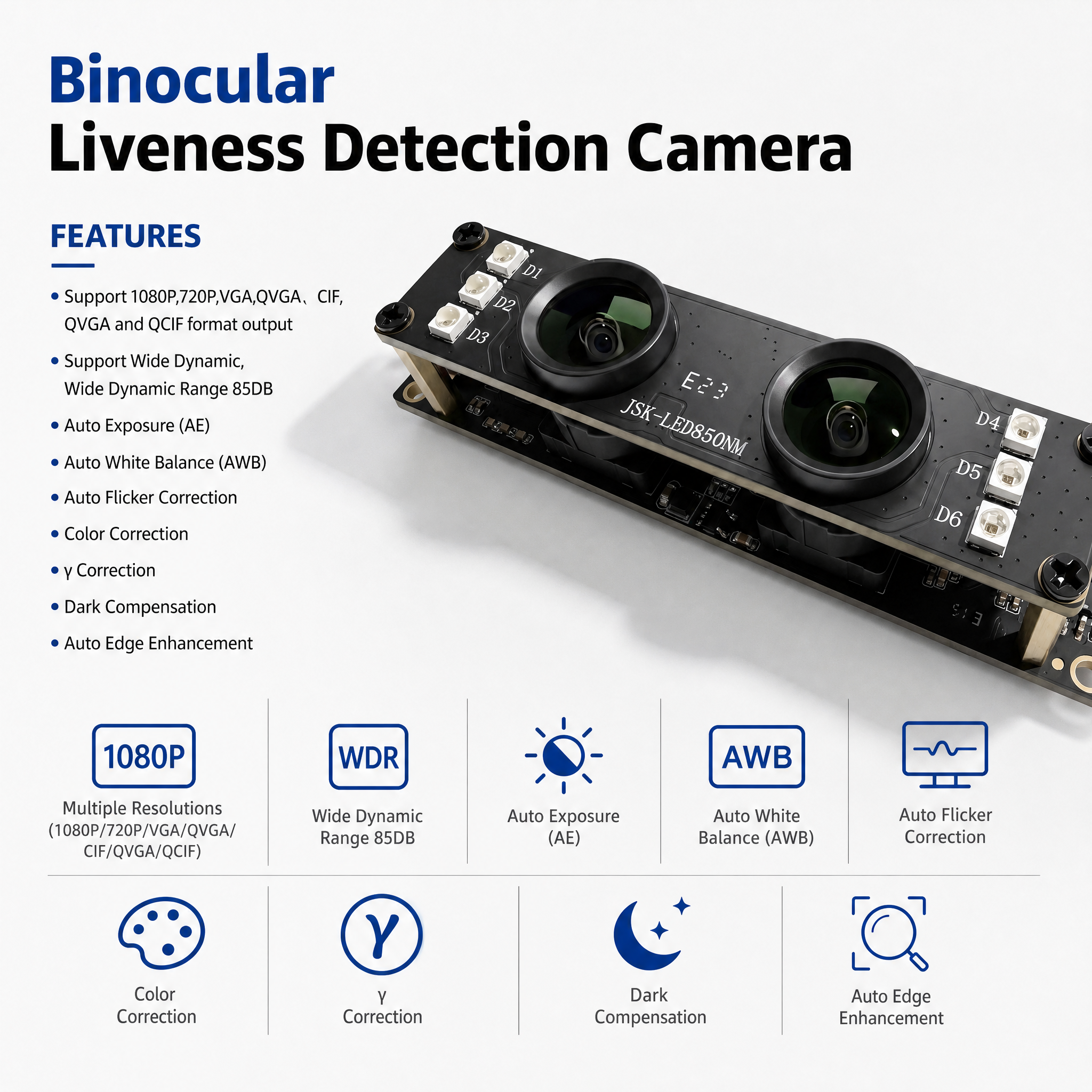 JP-SC092 30Hz (B/W Sensor), 25Hz (HDR Sensor) MJPG / YUY2 Video Output