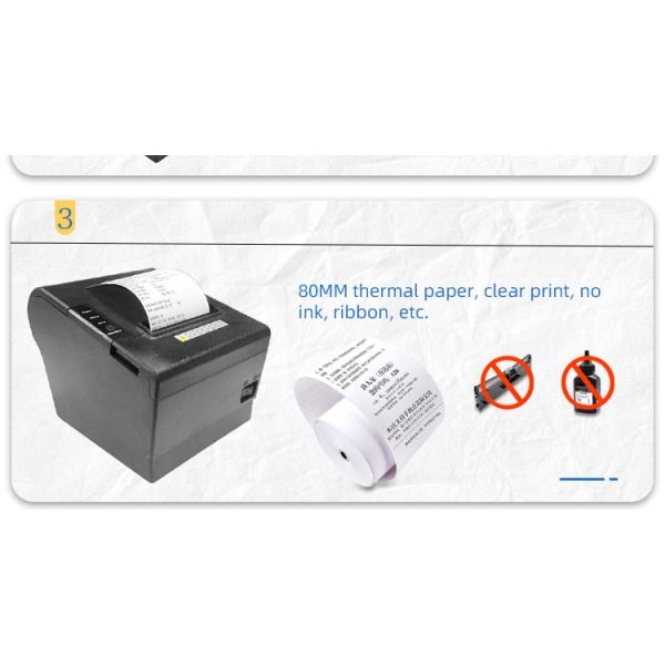 80mm Thermal Pos Printer Multiple Interfaces Usb Thermal Receipt Printer and Affordable